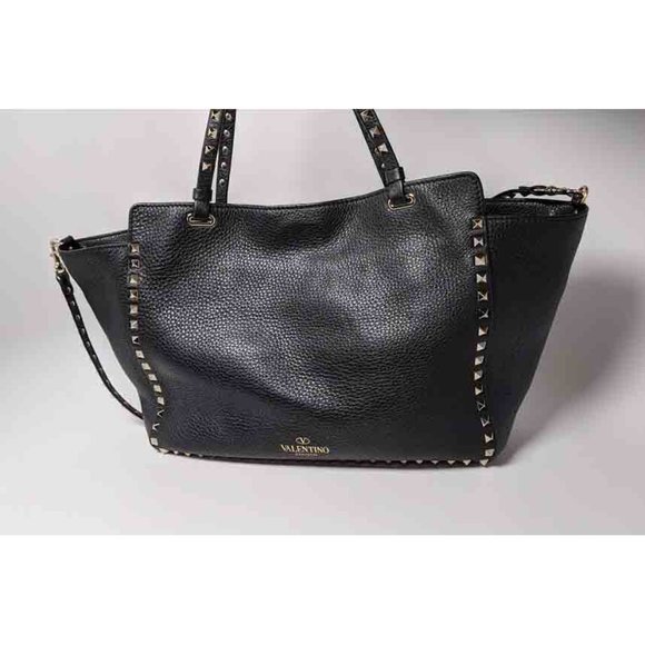 SOLD Valentino Black Rockstud Trapeze Bag - Picture 2 of 8